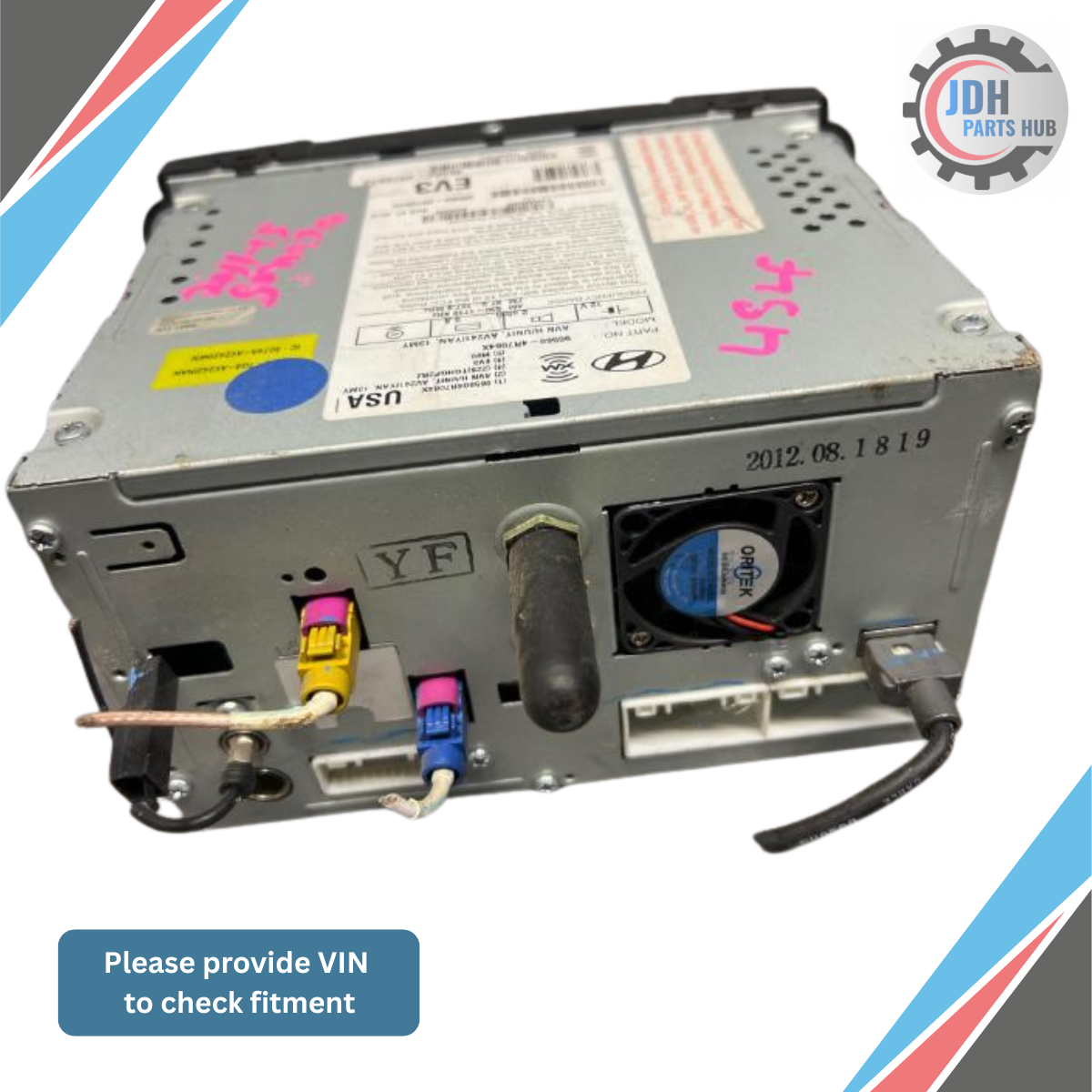 2011–2015 Hyundai Sonata Navigation Radio OEM — view 3
