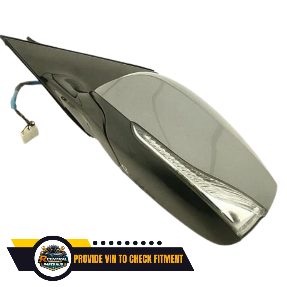 2014–2021 Infiniti Q50 Left Driver Side Door Mirror Heated Gray OEM — view 2