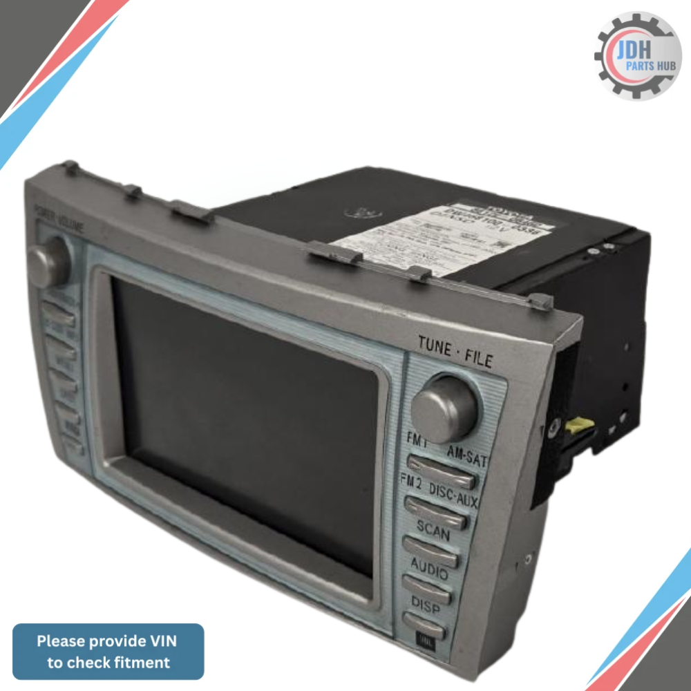 2007–2009 Toyota Camry Hybrid AM FM Navigation SAT MP3/CD/DVD Player Radio OEM — view 3