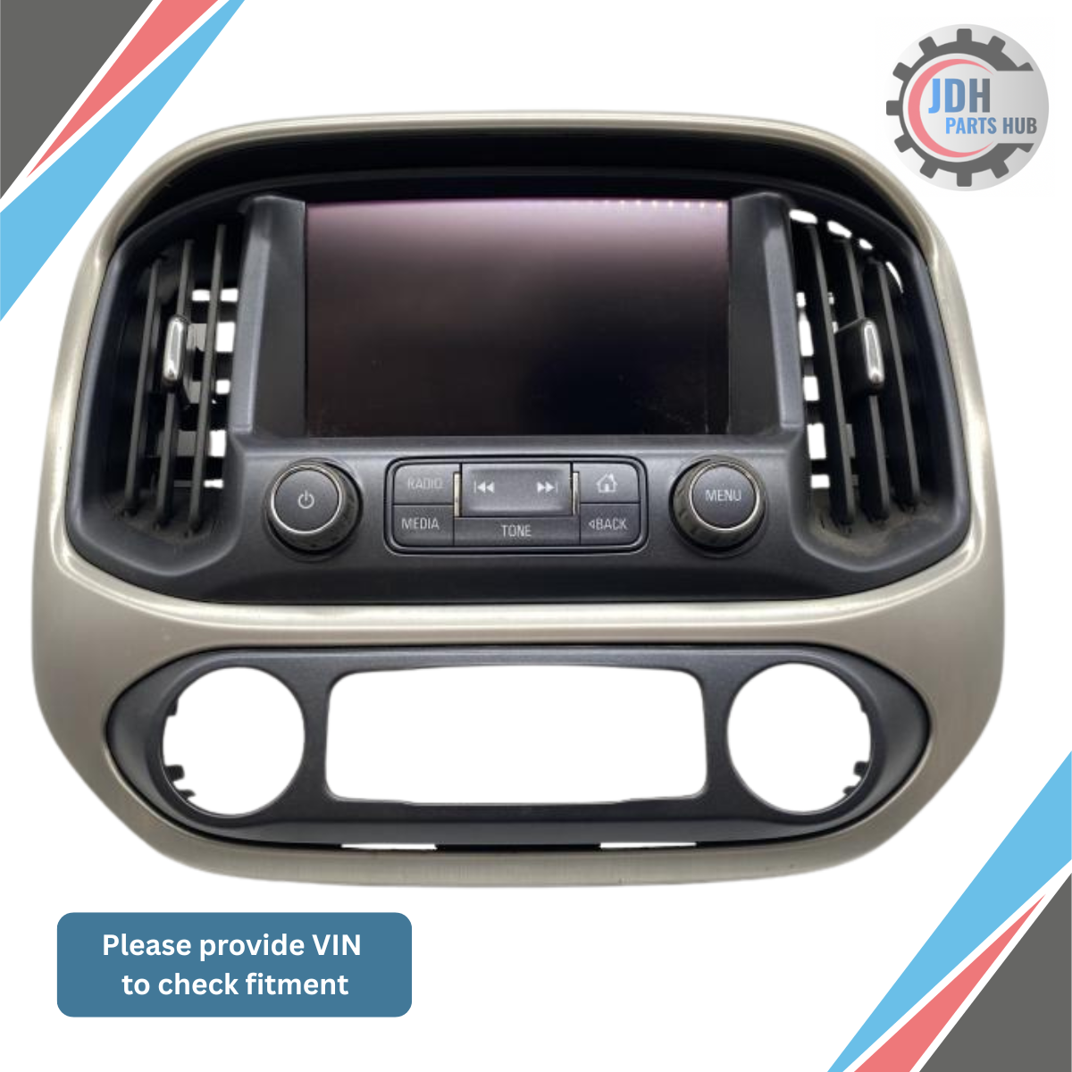 2017–2019 GMC Canyon Audio Equipment Radio Control Panel with Display Screen OEM — view 2