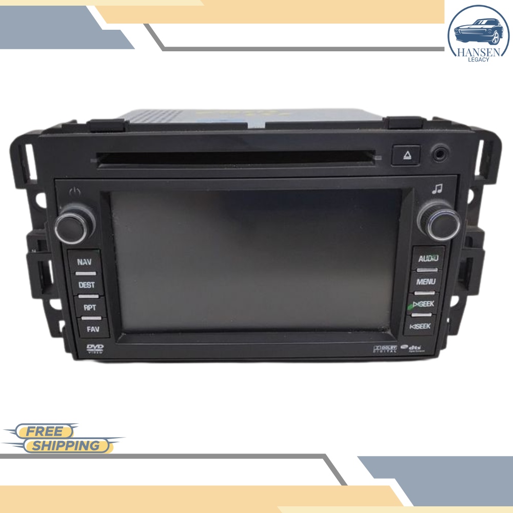 2010–2012 Chevrolet Traverse Navigation Radio Receiver with Display Option U4H OEM — view 1