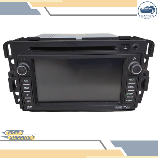2010–2012 Chevrolet Traverse Navigation Radio Receiver with Display Option U4H OEM — view 1