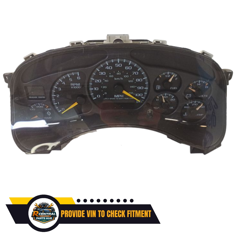 2001–2002 Chevrolet Silverado 2500 Speedometer Head Cluster OEM — view 1