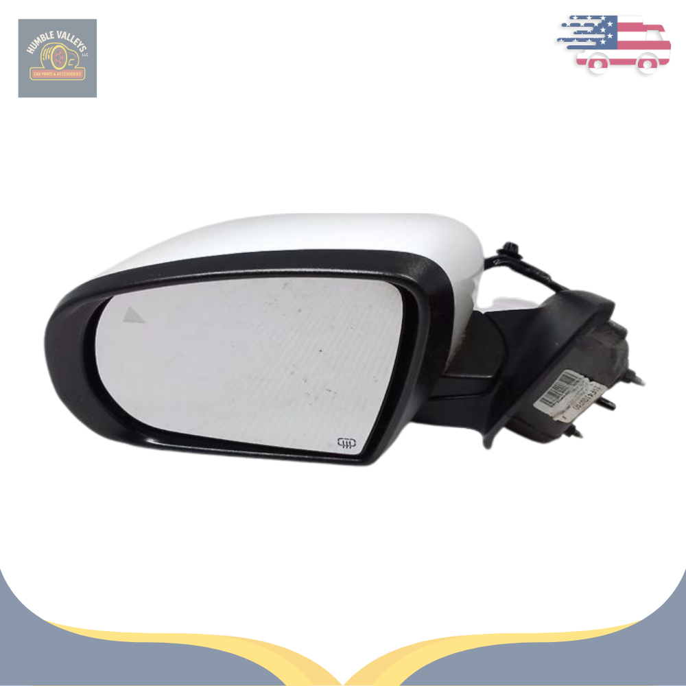 2014–2021 Jeep Cherokee Left Driver Side View Door Mirror White — view 2