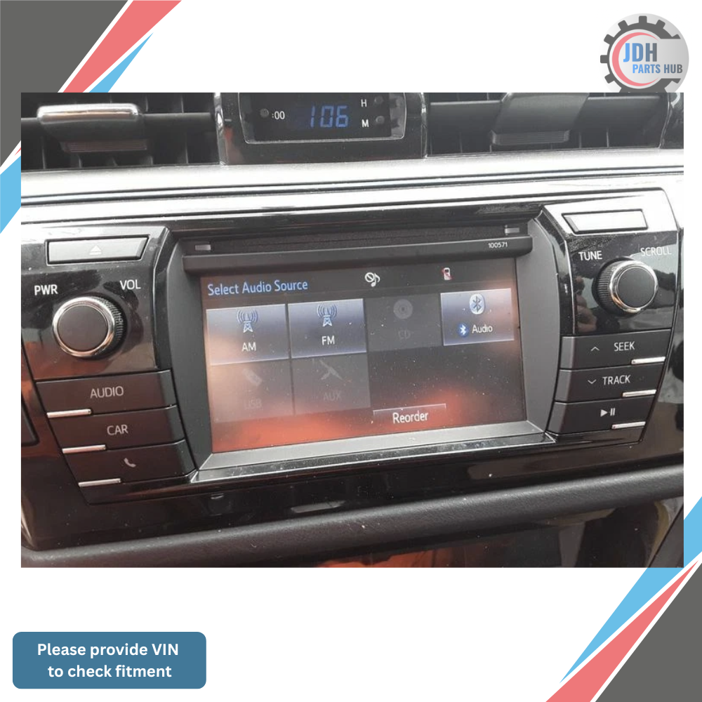 2015–2016 Toyota Corolla Radio Display Receiver AM FM CD 100571 86140-02470 OEM — view 3