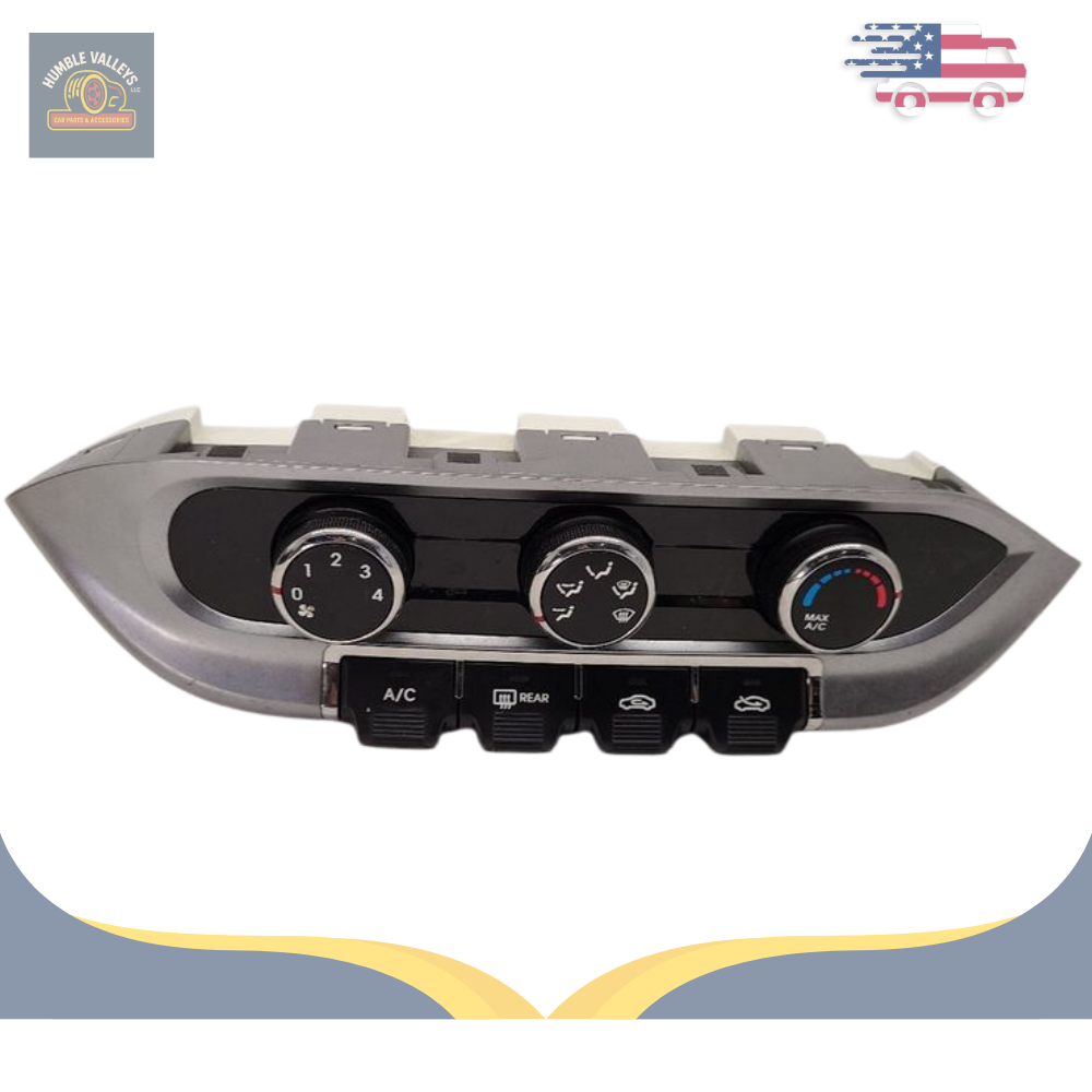 2012–2015 Kia Rio A/C Heater manual Temperature Climate Control (3 knob) OEM — view 1