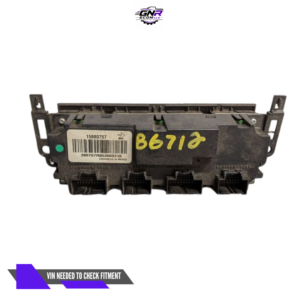 2007–2011 GMC Yukon Dash Mounted Heater AC Temperature Control OEM — view 2