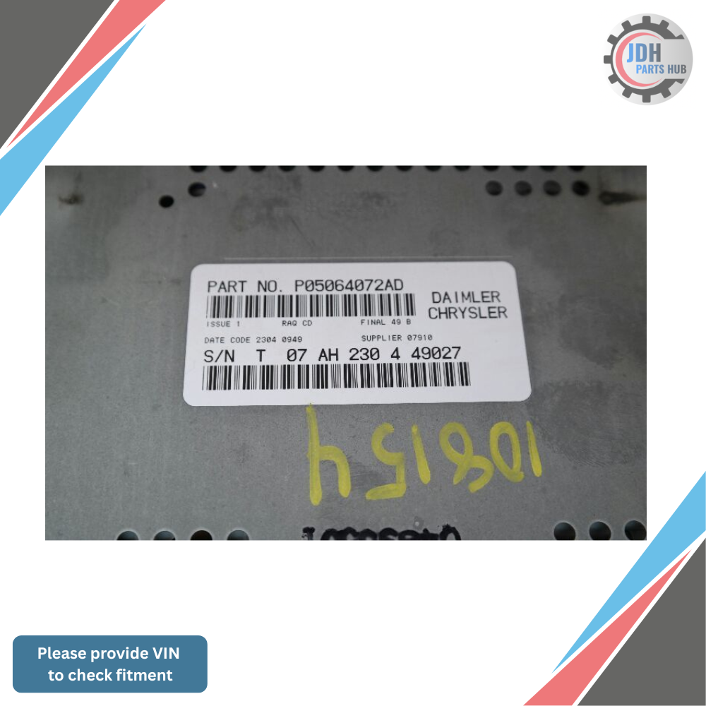 2006–2007 Jeep Commander Grand Cherokee MP3 6 CD Changer Radio Receiver RAQ OEM — view 4