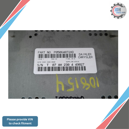 2006–2007 Jeep Commander Grand Cherokee MP3 6 CD Changer Radio Receiver RAQ OEM — view 4