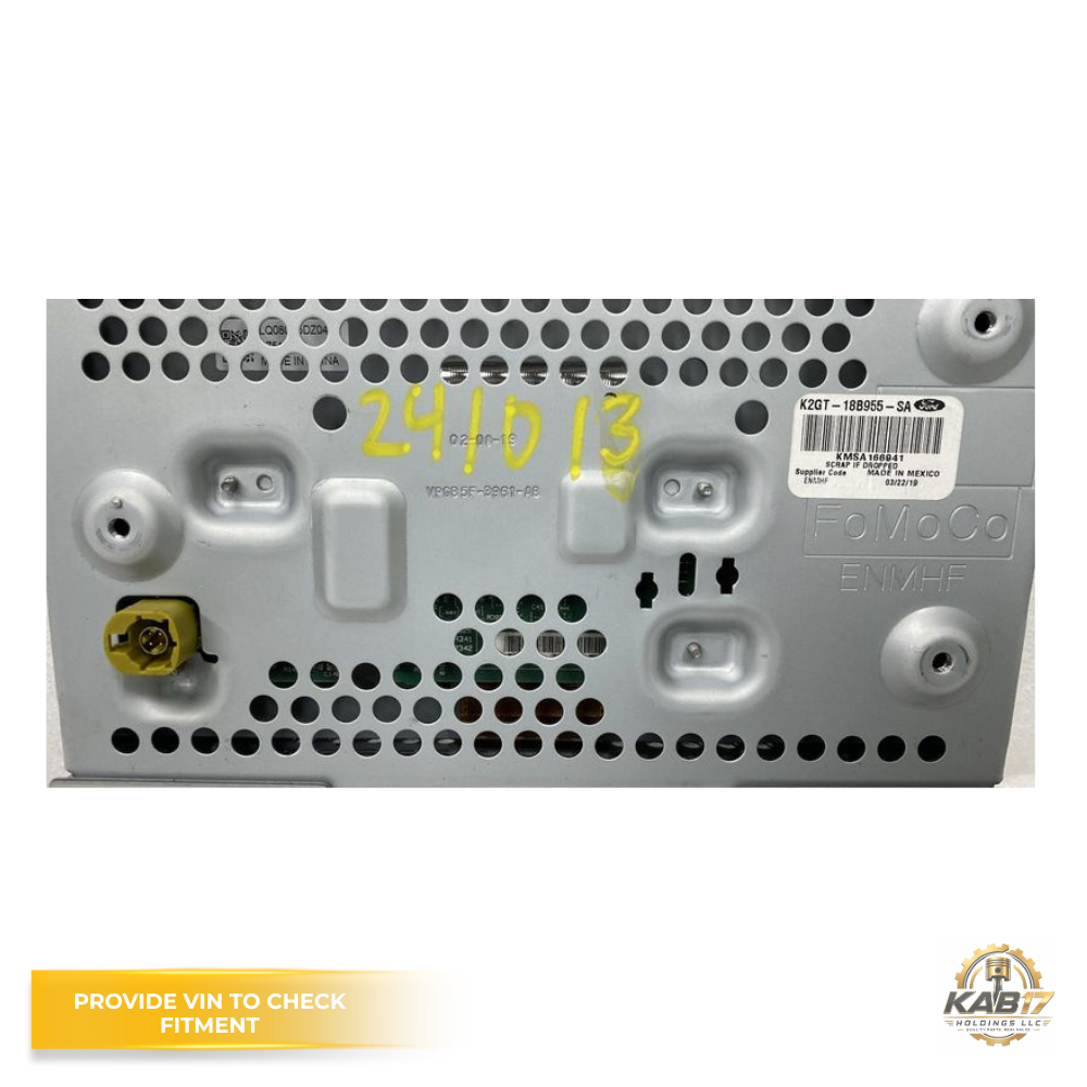 2019–2020 Ford Edge 8.0 Center Dash Display Information Screen OEM K2GT18B955SA — view 3