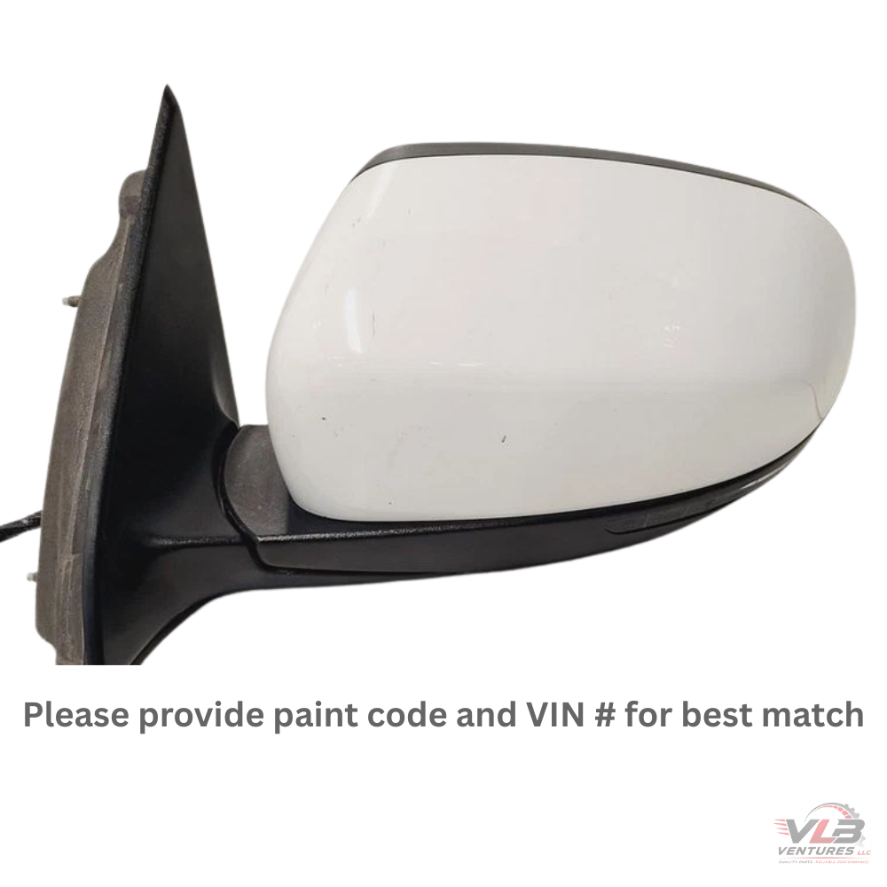 2014–2021 Jeep Cherokee Left Driver Side View Door Mirror White OEM — view 1