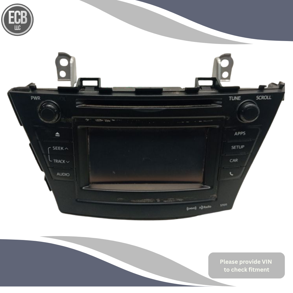 2012–2014 Toyota PRIUS Touch Screen Stereo AM FM XM HD Radio CD Player OEM — view 1