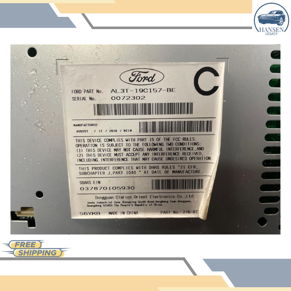 2010 FORD F-150 RADIO CD PLAYER RECEIVER WITH SATELLITE OEM 10 — view 3