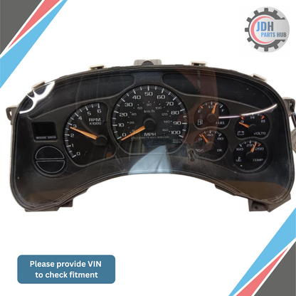 2000–2002 Chevrolet Tahoe Speedometer Speedo Cluster MPH OEM — view 1