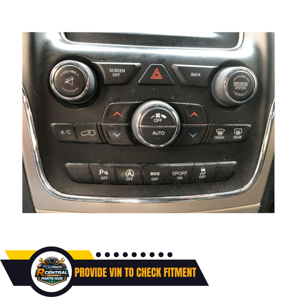 2016–2017 Jeep Grand Cherokee AC A/C Heater Temperature Control Unit — view 3