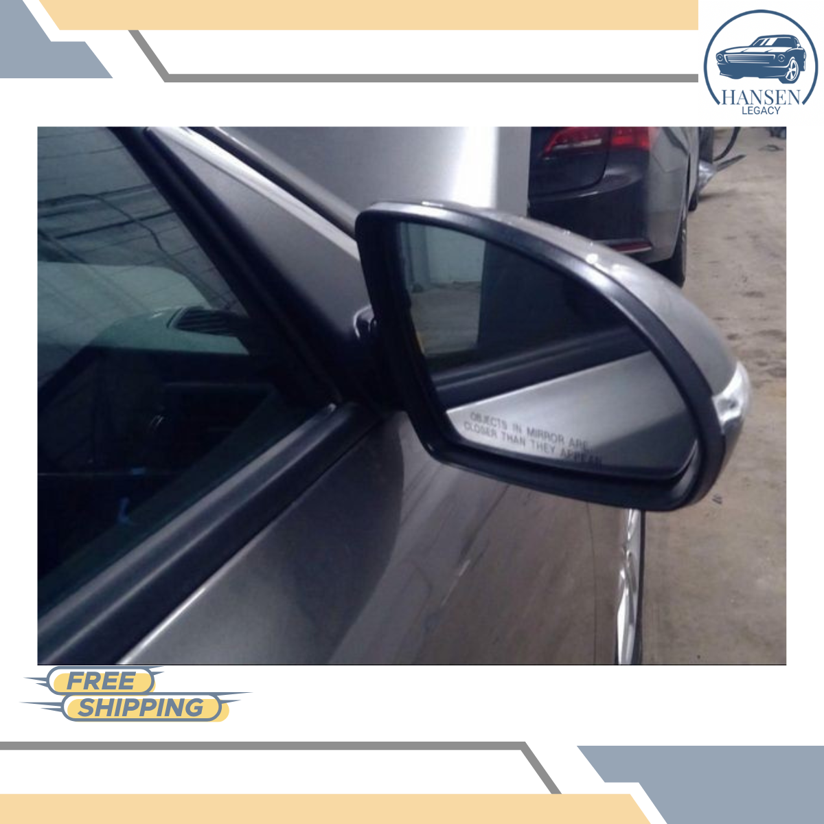 2016–2018 Kia Optima Right Passenger Side View Door Mirror Silver 16 17 18 — view 3