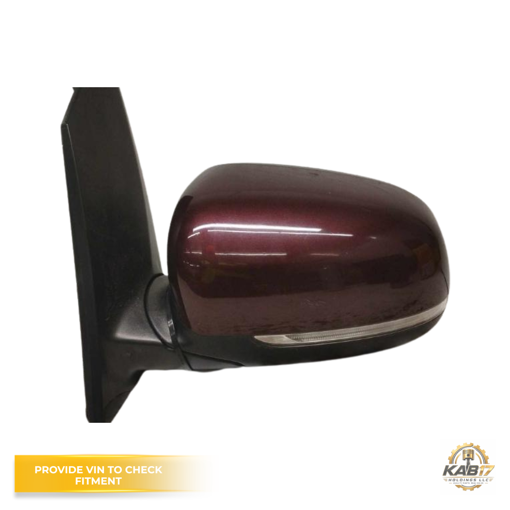 2015–2018 Kia Sedona Driver LH Maroon Side View Door Mirror Assembly OEM — view 1