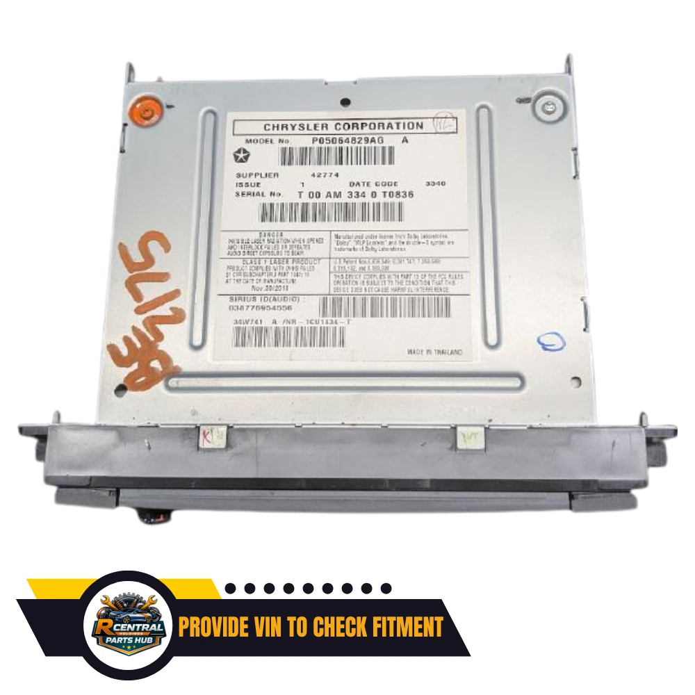 2011 Dodge Truck Ram 1500 AM FM Radio Receiver with Navigation with Display Screen OEM — view 2