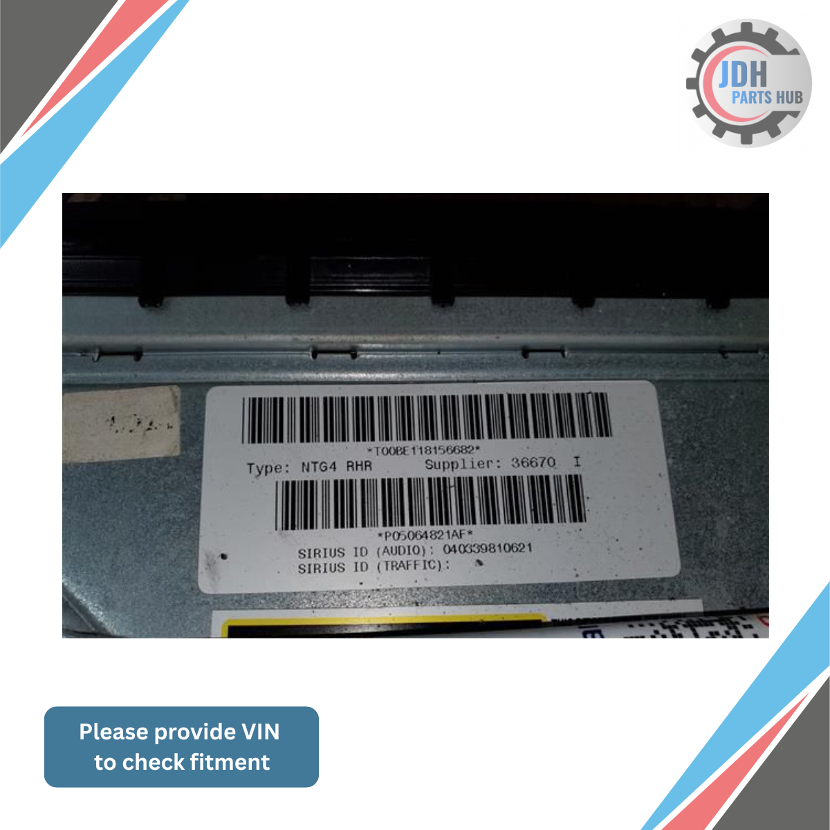 2008–2010 Chrysler Jeep Dodge MyGIG RER Nav Radio OEM — view 3