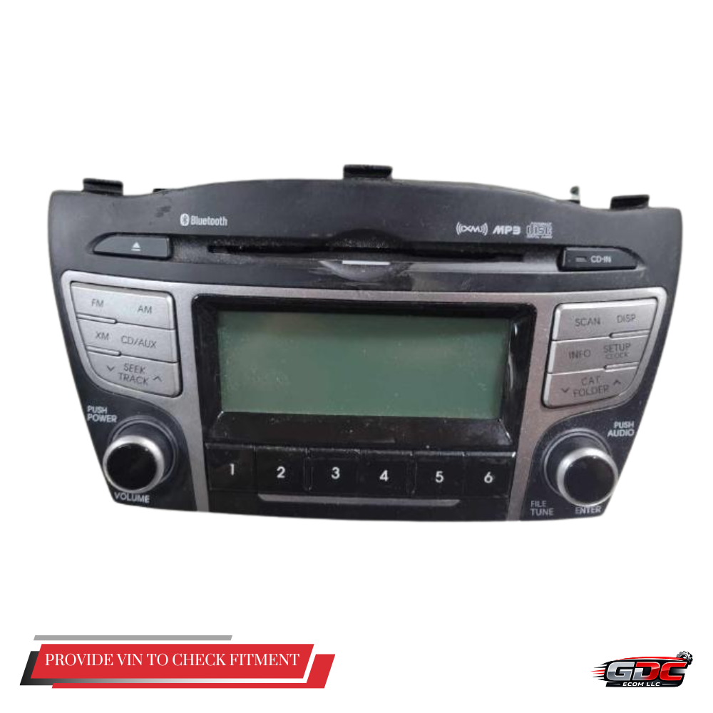 2010–2013 Hyundai Tucson AM FM CD MP3 Radio Receiver OEM — view 1