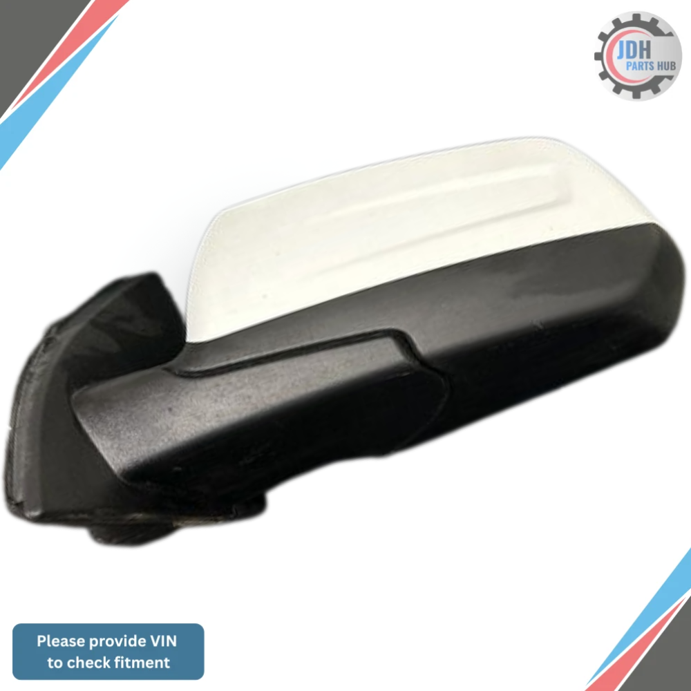 2017–2019 GMC Acadia Left Driver Side View Door Mirror Power White OEM — view 1