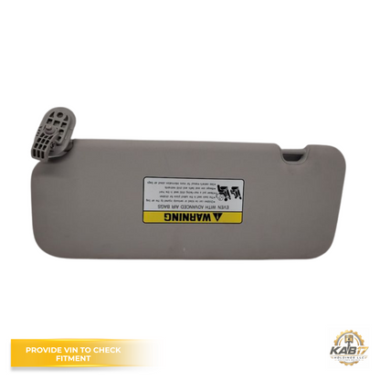 2017–2020 Hyundai Elantra RH Passenger Sunvisor with Mirror Gray OEM — view 2