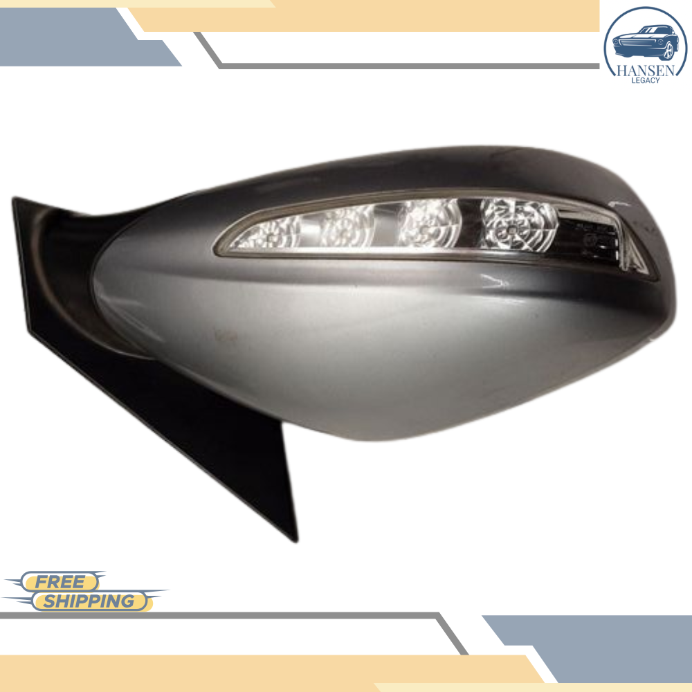 2011–2015 Hyundai Sonata Right Passenger Side View Door Mirror Silver OEM — view 2