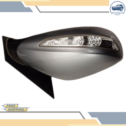2011–2015 Hyundai Sonata Right Passenger Side View Door Mirror Silver OEM — view 2