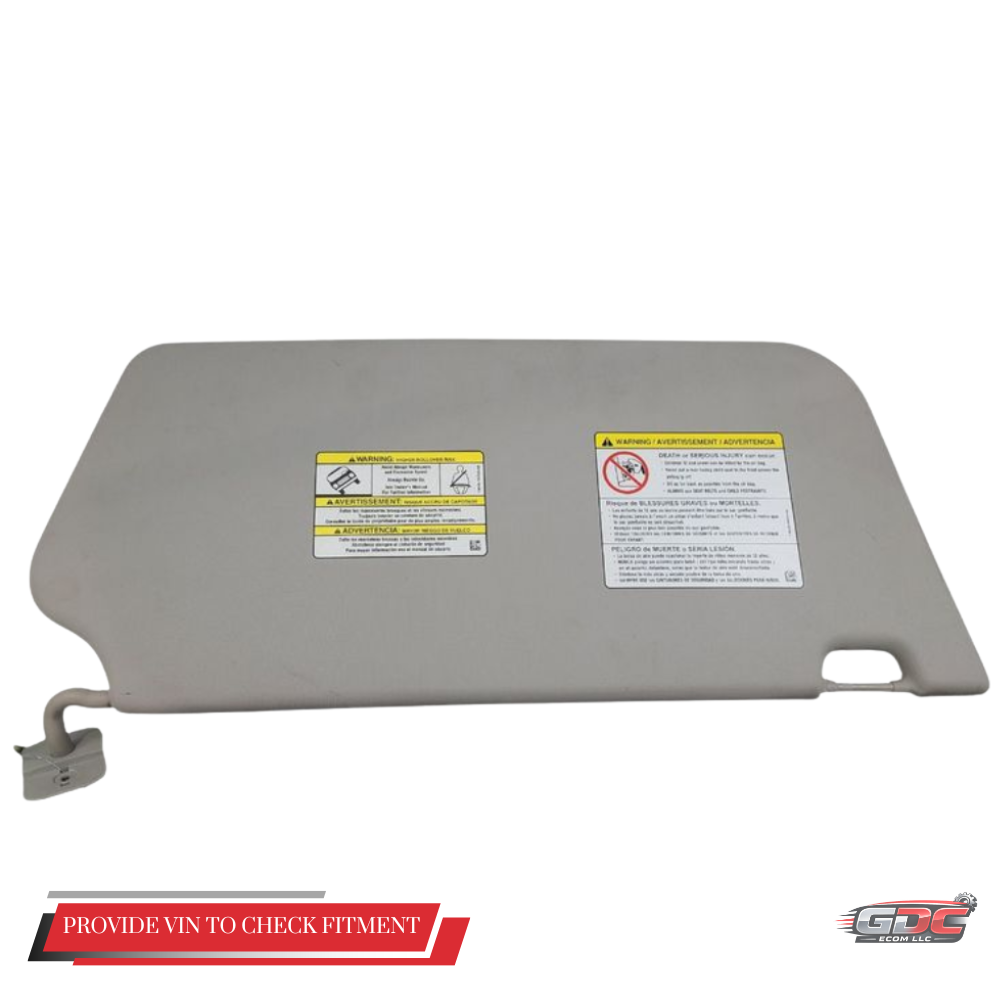 2015–2019 Ford Transit 250 Passenger RH Interior Sun Visor Gray OEM — view 3