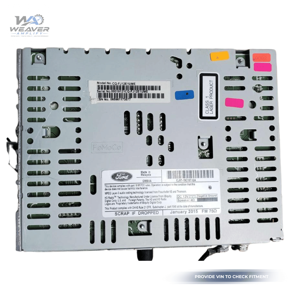 2015–2019 Ford Escape AM FM CD MP3 Single Disc Radio Receiver CJ5T-19C107-GA OEM — view 3