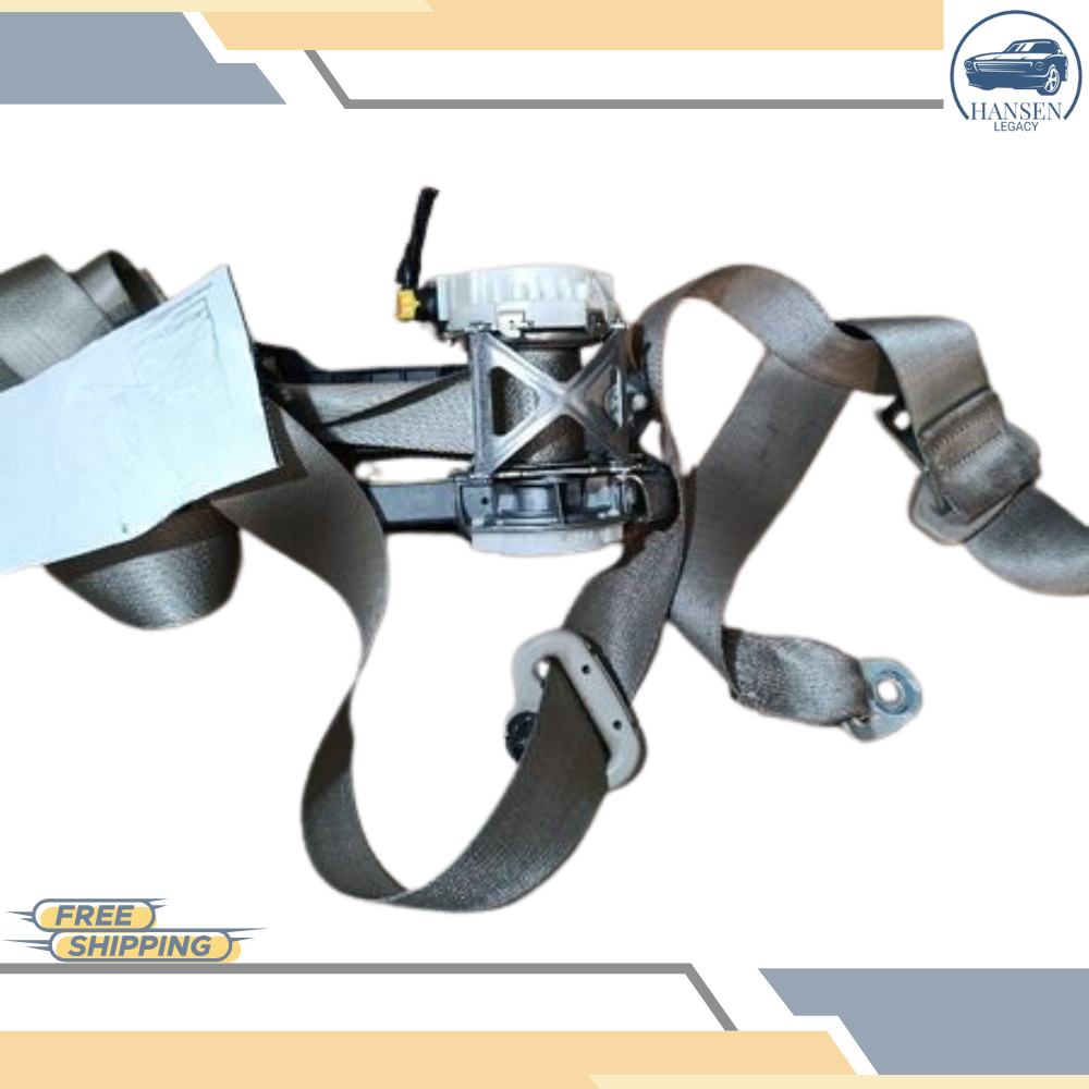 2013–2014 Ford Edge Front Left Driver Side Seat Belt Retractor Assembly Gray — view 1