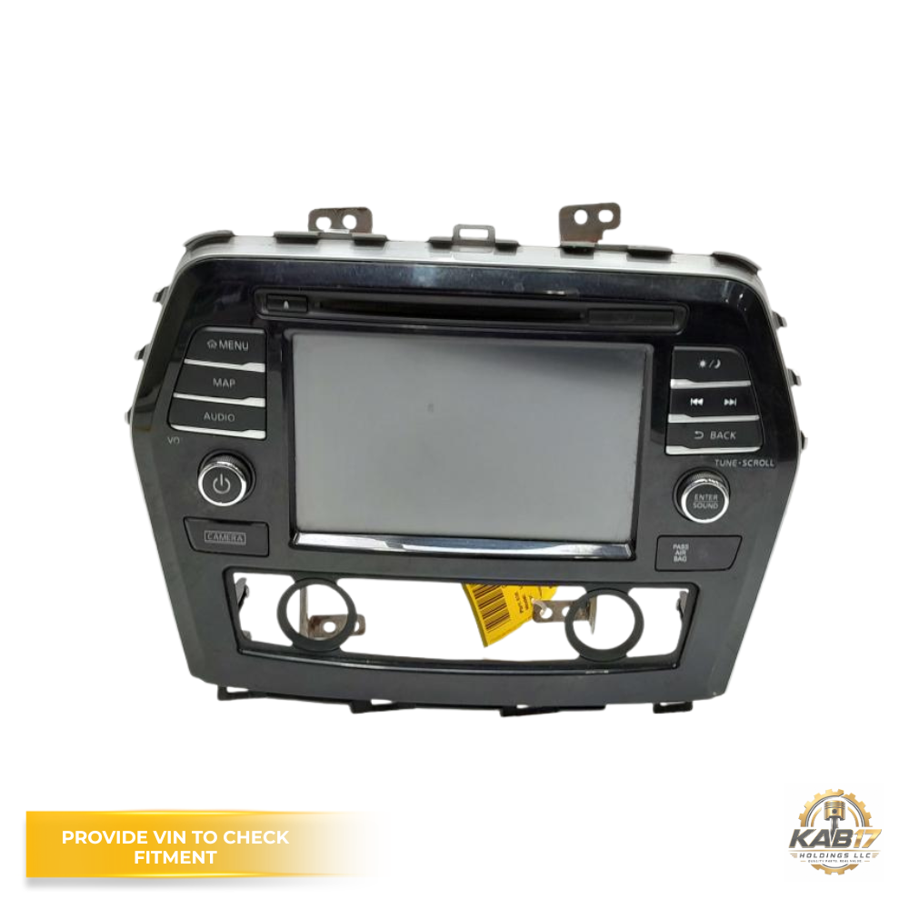 2016–2017 Nissan Maxima Navigation Display Radio Receiver OEM — view 1