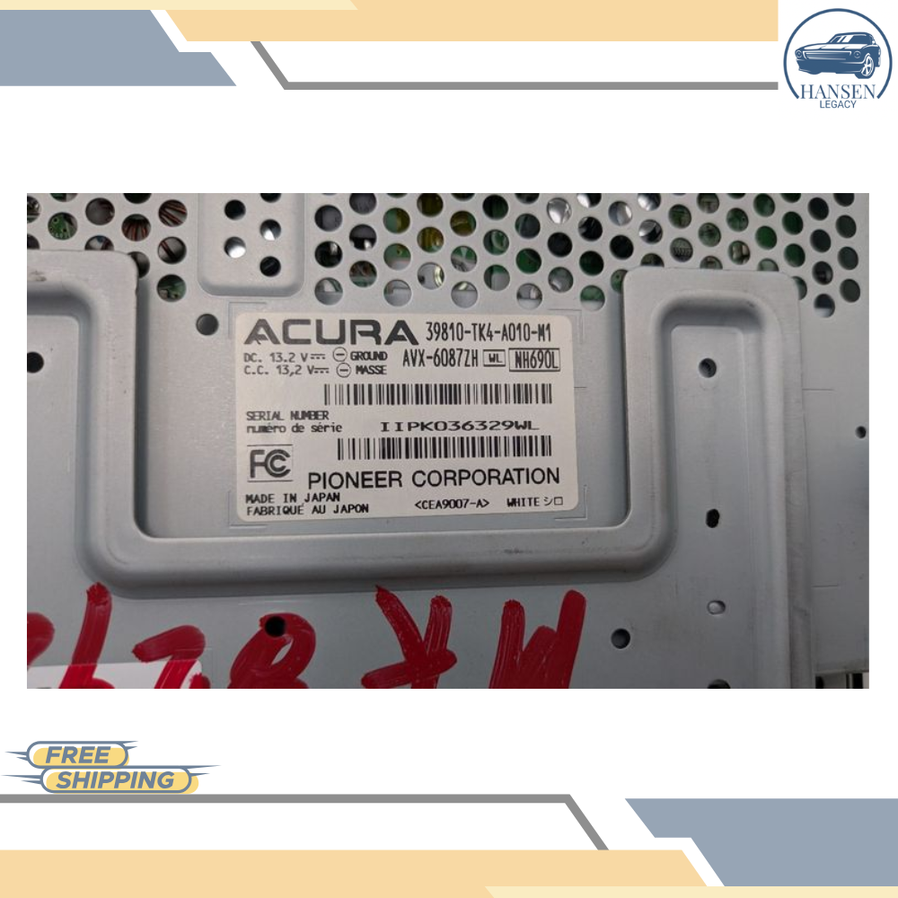 2009–2011 Acura TL Information TV Display Screen With Navigation OEM — view 3