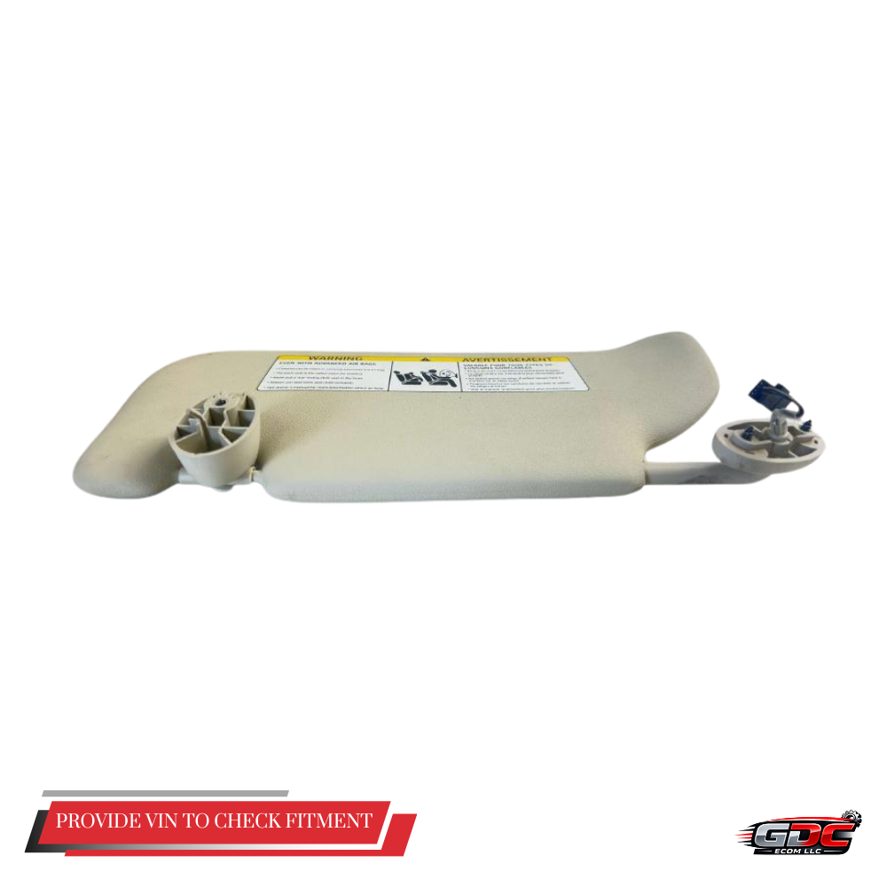 2007–2013 BMW Mini Cooper RH Passenger Sunvisor with Mirror & Light Beige OEM — view 2