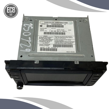 2009–2012 DODGE RAM 1500 Navigation Radio Receiver with Screen OEM P05064829AG — view 2