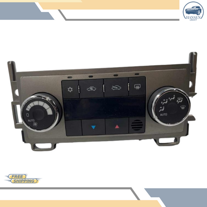 2009–2012 Chevrolet Malibu Auto A/C AC Heater Temperature Control Unit 09 10 11 12 — view 2
