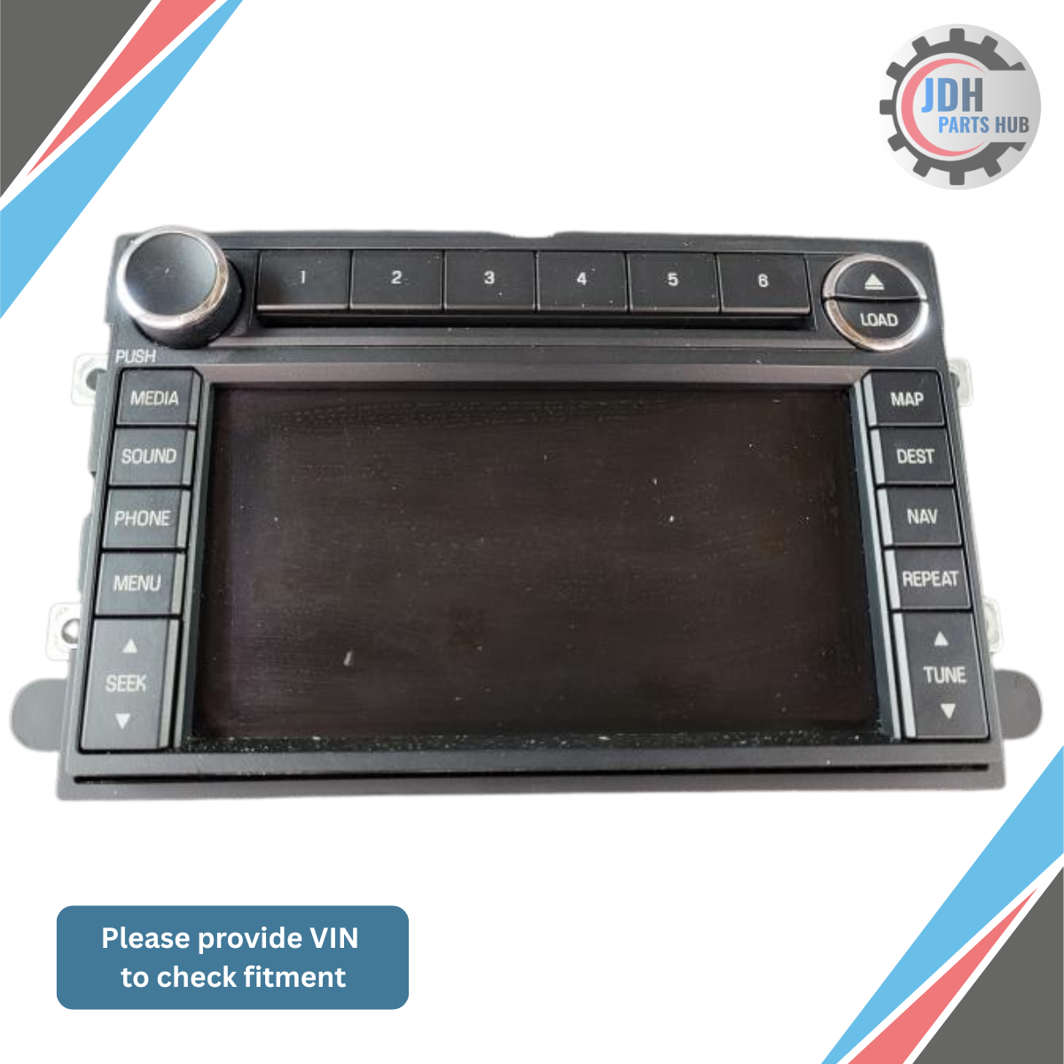 2008 Ford Edge AM FM CD Navigation Audio Radio Player Display Screen OEM — view 2