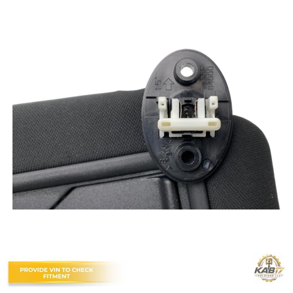 2024 Toyota BZ4X RH Passenger SunVisor with Mirror & Extender Black Sunvisor OEM — view 3