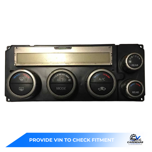 2005–2007 Nissan Pathfinder AC Heater Control OEM — view 1