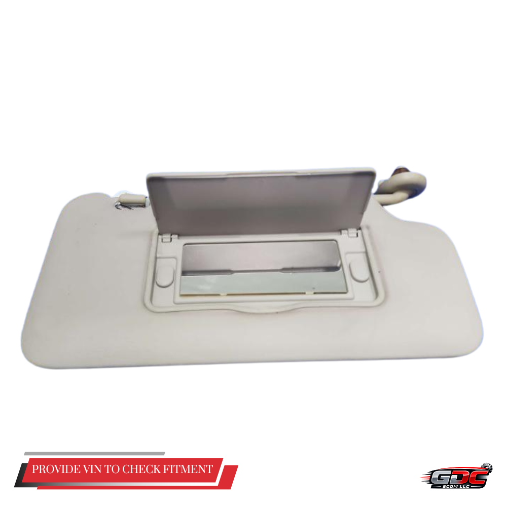 2015–2020 Honda Fit Passenger RH Sun Visor Gray OEM — view 1