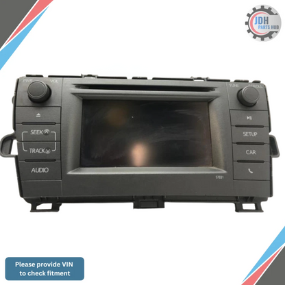 2012–2015 Toyota Prius Display & Receiver OEM — view 1