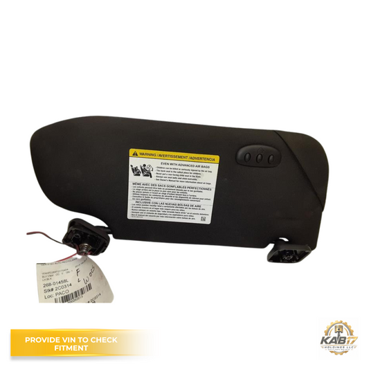 2013–2019 Ford Taurus LH Driver Sunvisor Sun Visor with Homelink Black OEM — view 1