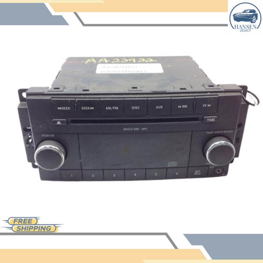 2011–2012 Dodge Caliber AM FM CD MP3 Radio Receiver RES OEM — view 1