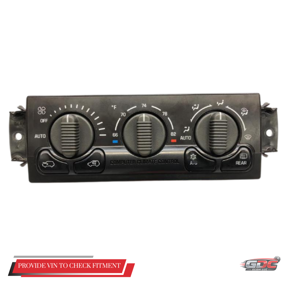 2000–2002 Chevrolet Suburban 1500 2500 AC Heater Temperature Control OEM — view 1