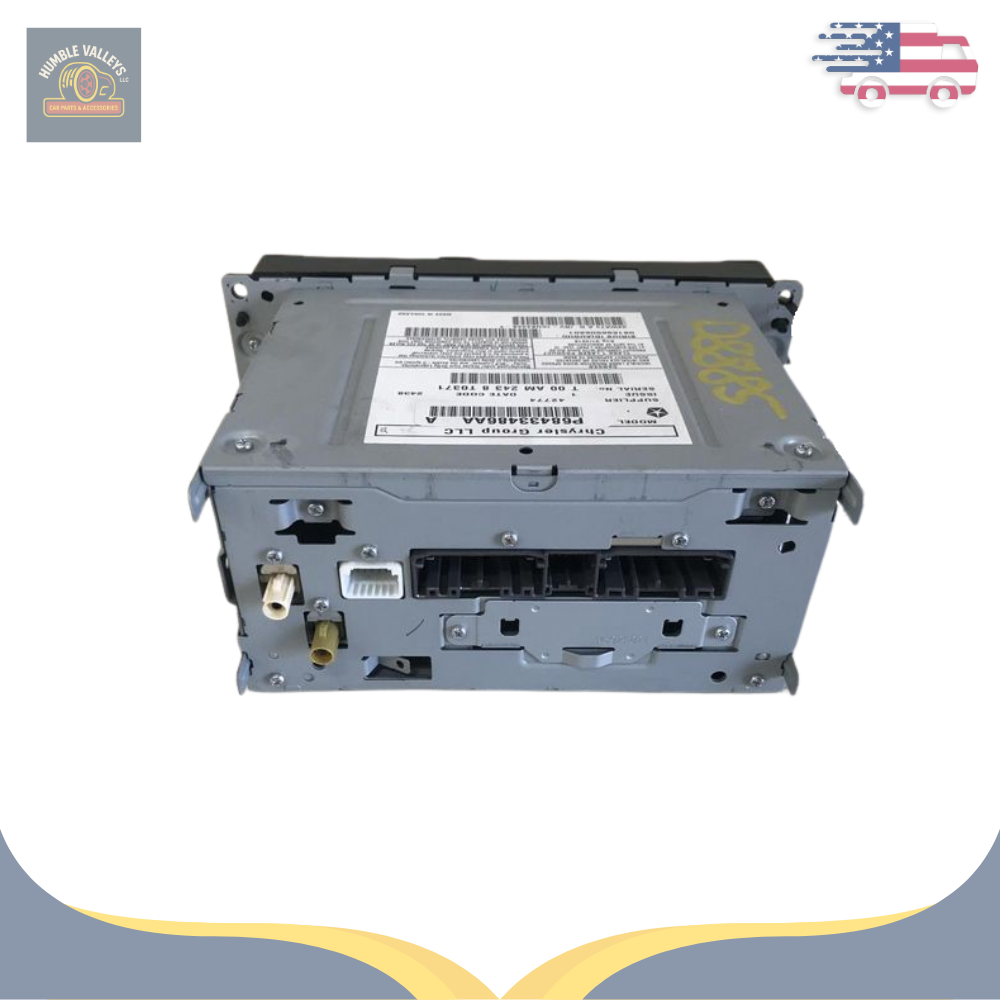 2012–2019 Dodge Caravan Radio MULTIMEDIA SATELLITE AM FM CD RBZ OEM — view 3