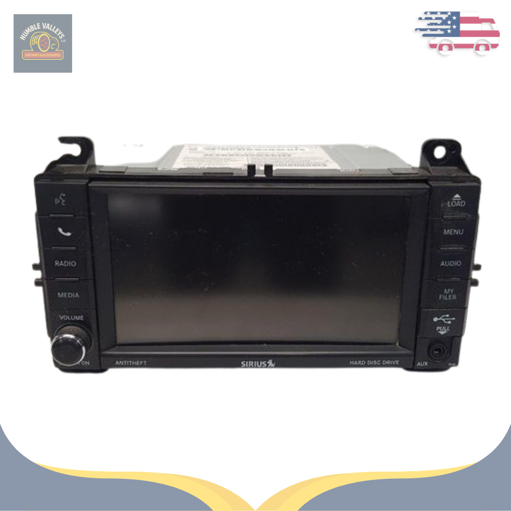 2013 Jeep Grand Cherokee Radio with Navigation Sat CD DVD HDD Face ID RHB OEM — view 1
