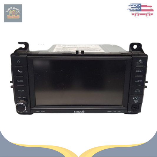 2013 Jeep Grand Cherokee Radio with Navigation Sat CD DVD HDD Face ID RHB OEM — view 1