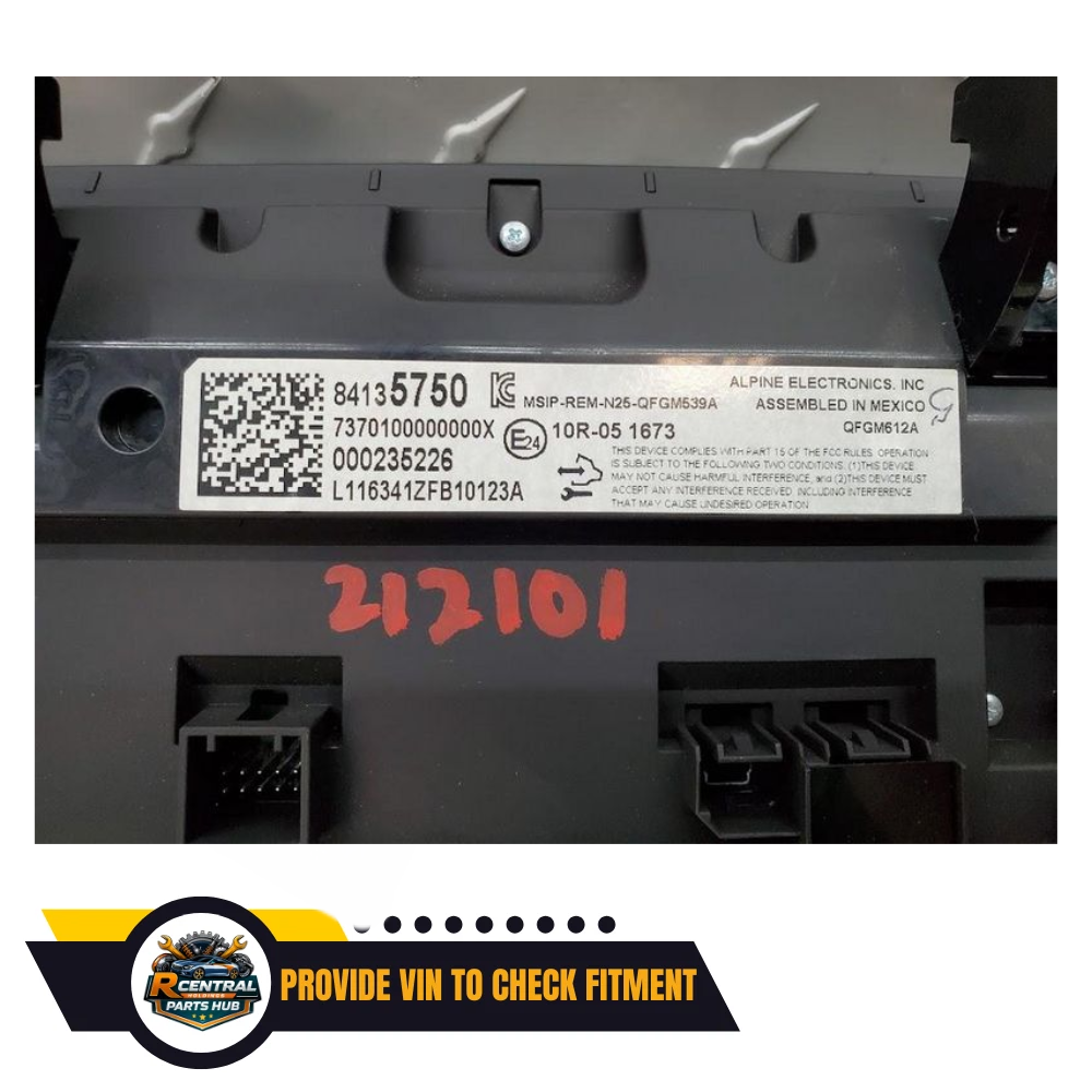 2017 Chevrolet Camaro Dash Mounted Radio Display and Control Panel OEM — view 3