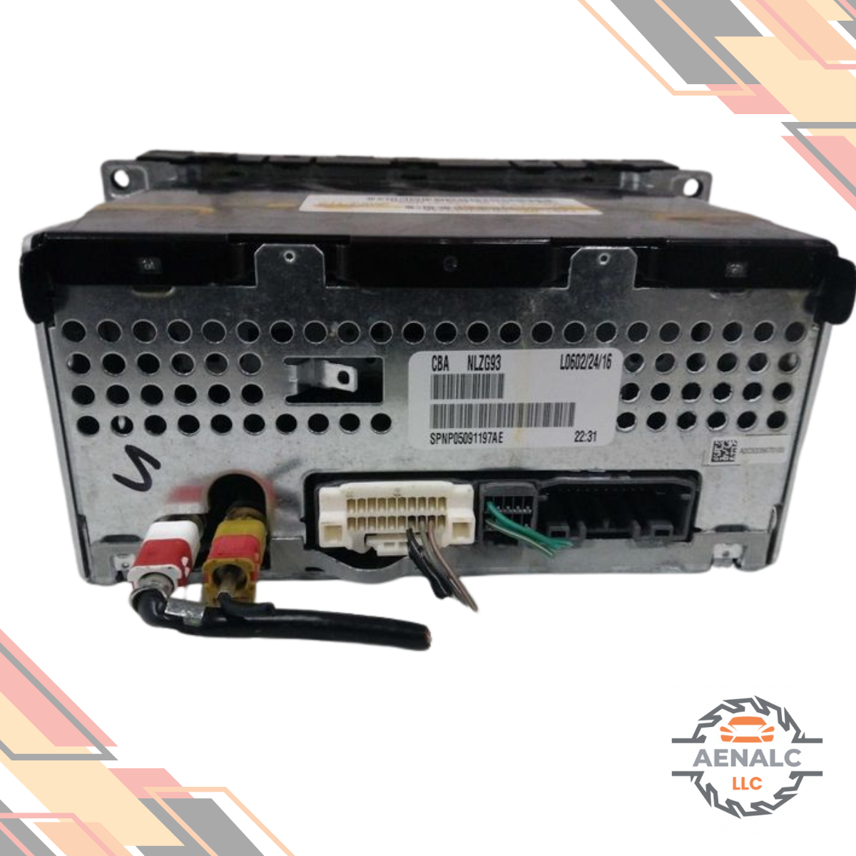 2012–2017 Jeep Patriot MP3 CD Satellite Radio Receiver Face ID RES 13 14 15 16 — view 3