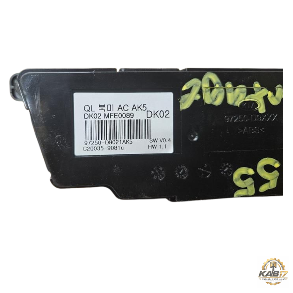 2017–2019 Kia Sportage Manual A/C AC Heater Temperature Control OEM — view 3